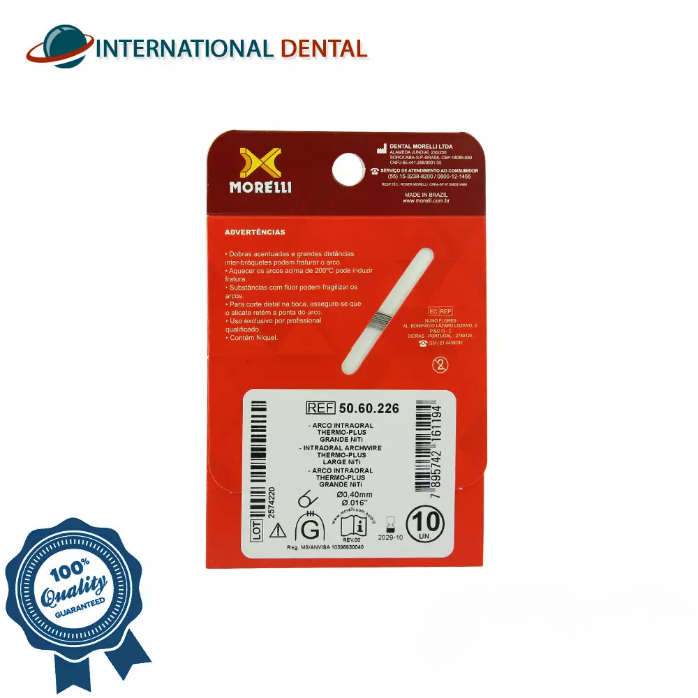 Orthodontic Dental Morelli NiTi Thermo-Plus Round Archwire Intra0ral Arch