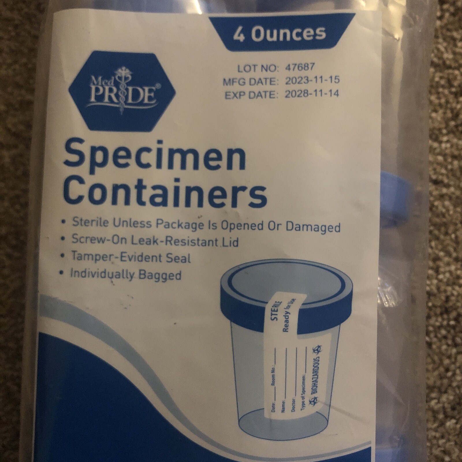 Med Pride Specimen Caintainners