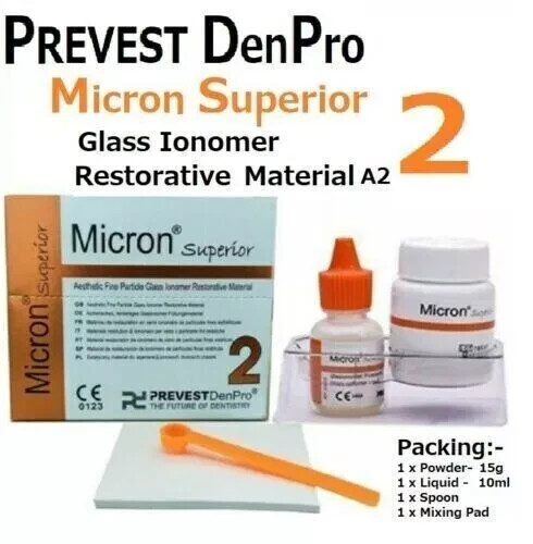 Prevest Denpro Micron Superior2 Glass Ionomer Dental Cement Permanent Resto GIC
