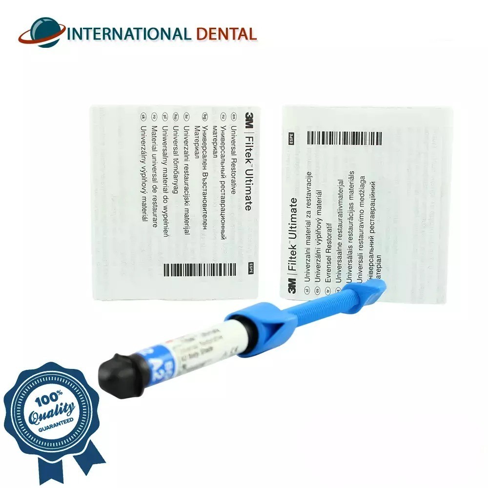 Dental Restorative Composite Material 3 Shades Light Cure Syringe 4g Restoration