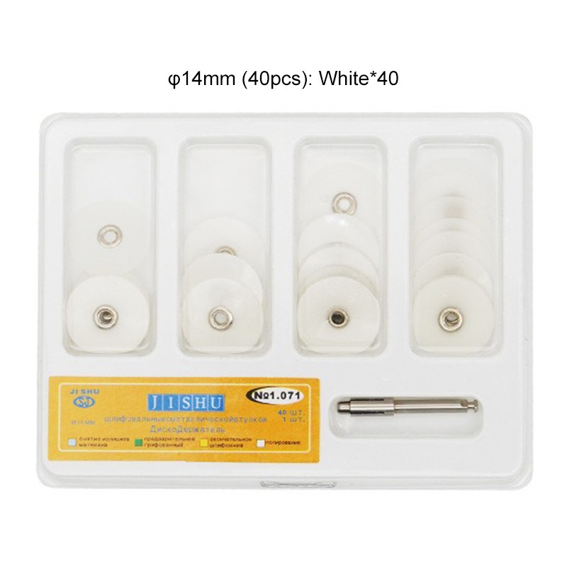 40Pcs/Box Dental Polishing Discs Holding Rod Mandrel Soflex Flexi Disc RA Shank