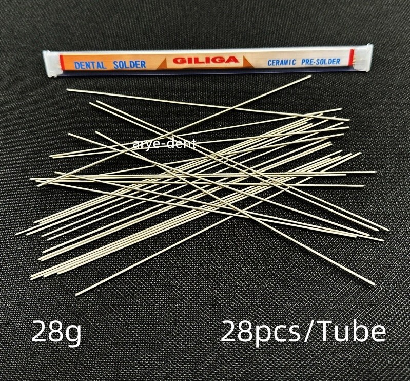 Dental Lab High Temperature Solder NiCr Welding Rod Ceramic Soldering 28g/Tube