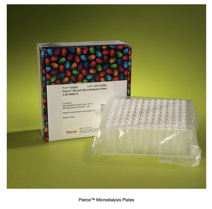 THERMO PIERCE 96-Well Microdialysis Plate w/ Strips 3.5K MWCO 88262