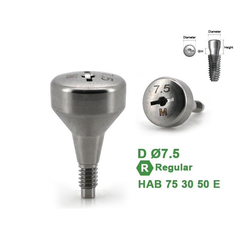 1Pc Dental Healing Abutment Caps Regular Mini Cover Screw Platform