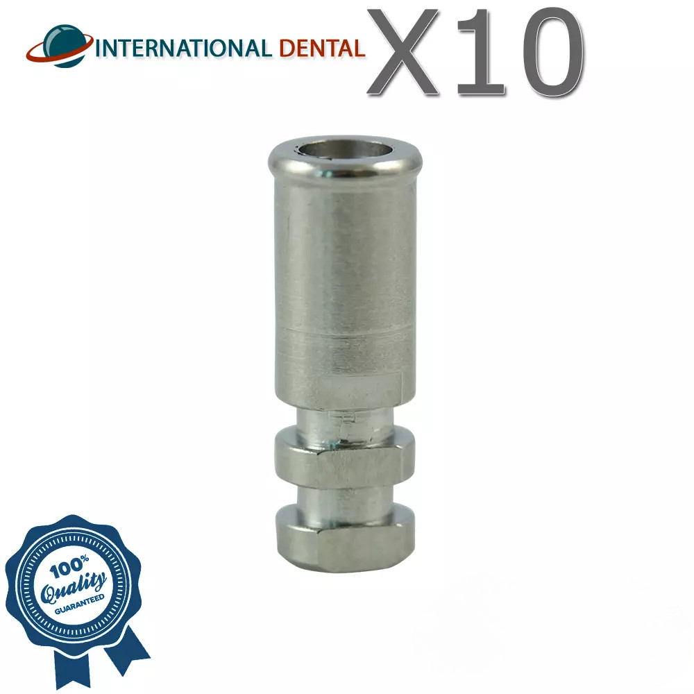 10 Dental Analog For Lokator Attachment Adapter Head Fixture Lab Dentist Replica