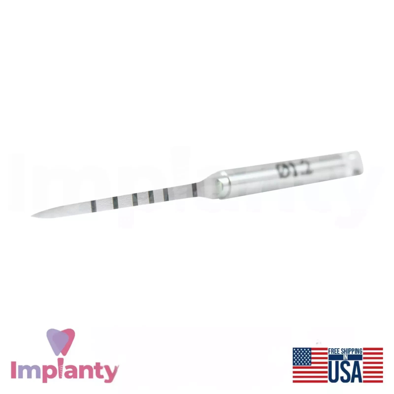 2x Dental Marking Lance Pilot Drill Ø1.2mm+Ø1.5mm Stainless Steel Dentistry
