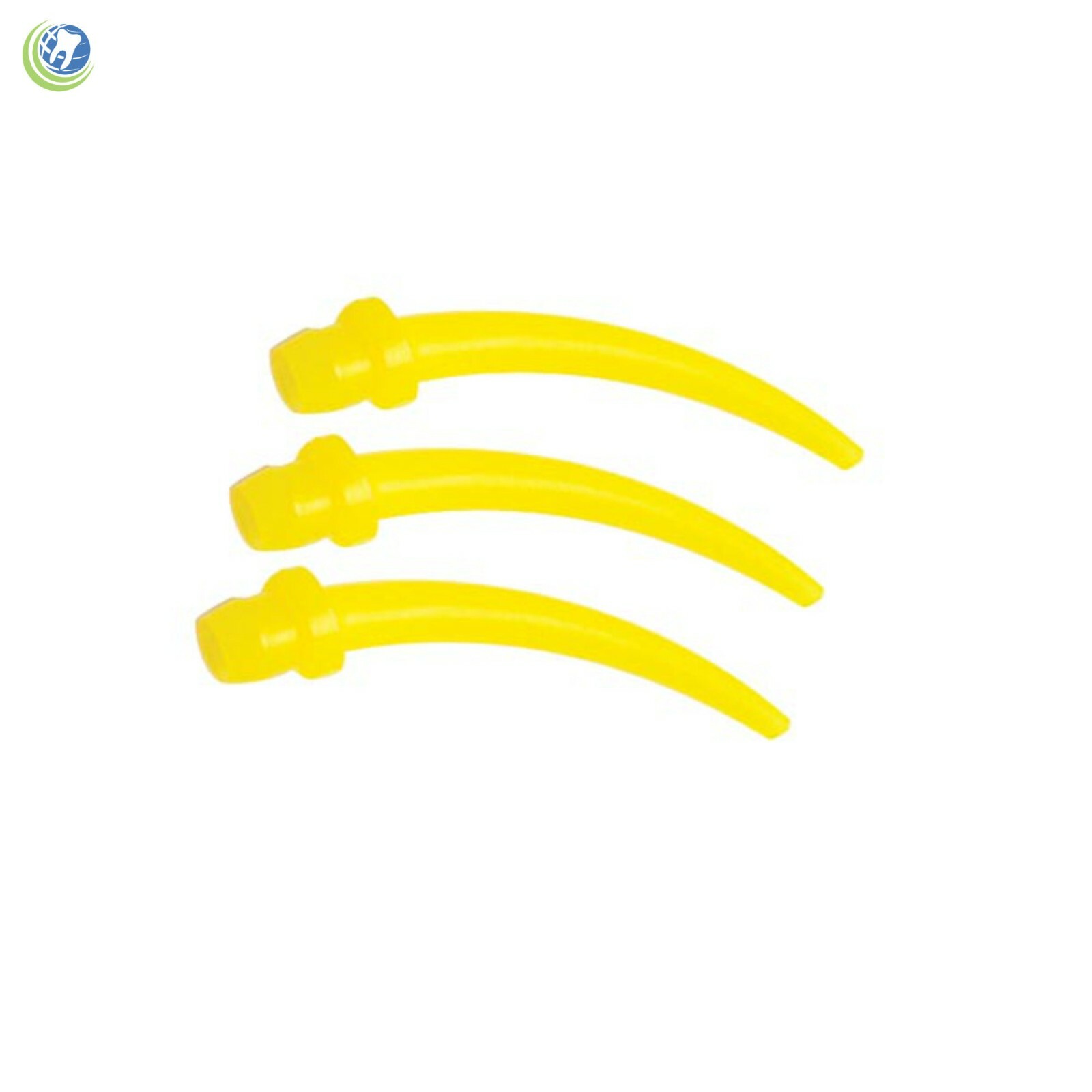 Dental Intra Oral Impression Dispensing Tips for Build-Up Material 100/bx Yellow