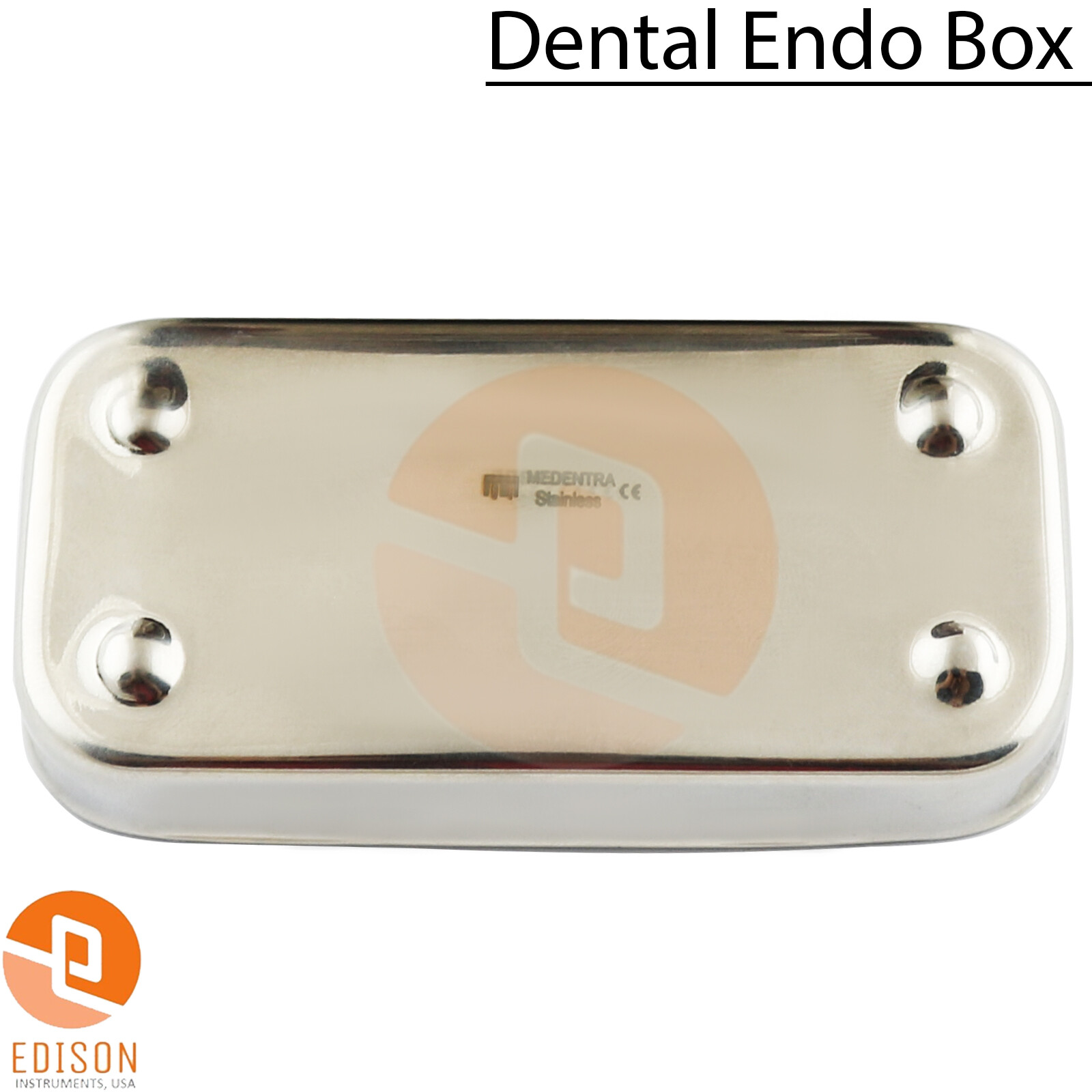 Endodontic Box Dental Files Burs Holder Sterlization Organizer Stainless Steel