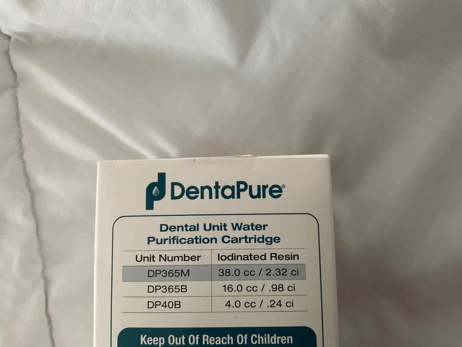DentaPure Municipal Waterline Purification CROSSTEX 1 Cartridge DP365M –