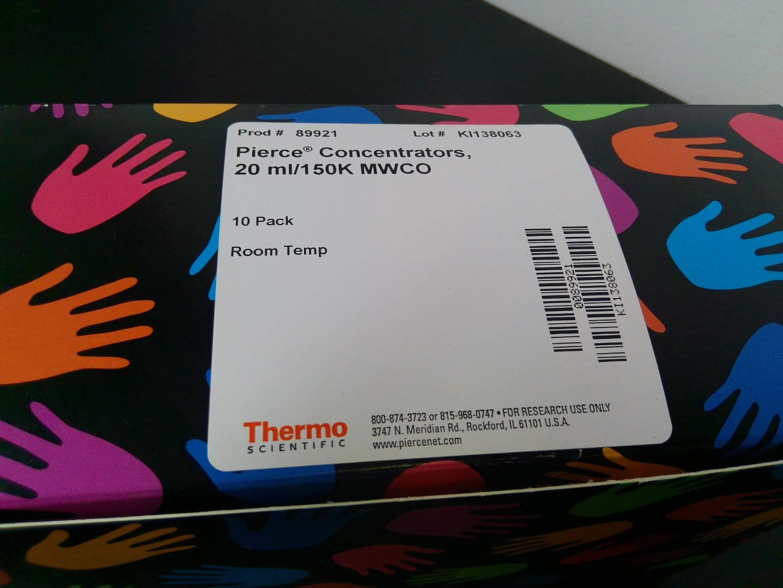 Thermo Scientific Pierce Concentrators 20ml/150k MWCO P/N:89921 (Pack Of 10)