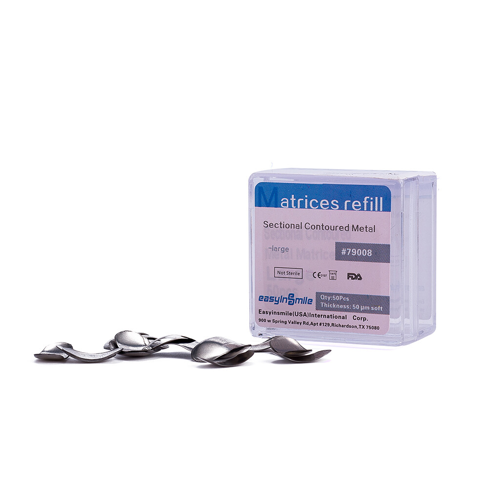 Metal Matrices Matrix Band Dental Sectional Contoured Refill S/M/L 50μm 10box