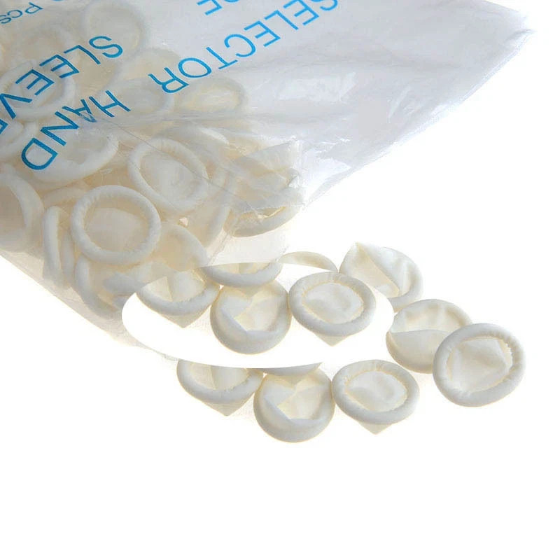 100 Pcs Dental Disposable Rubber Latex Scaler Handpiece Sleeves Protective Cover