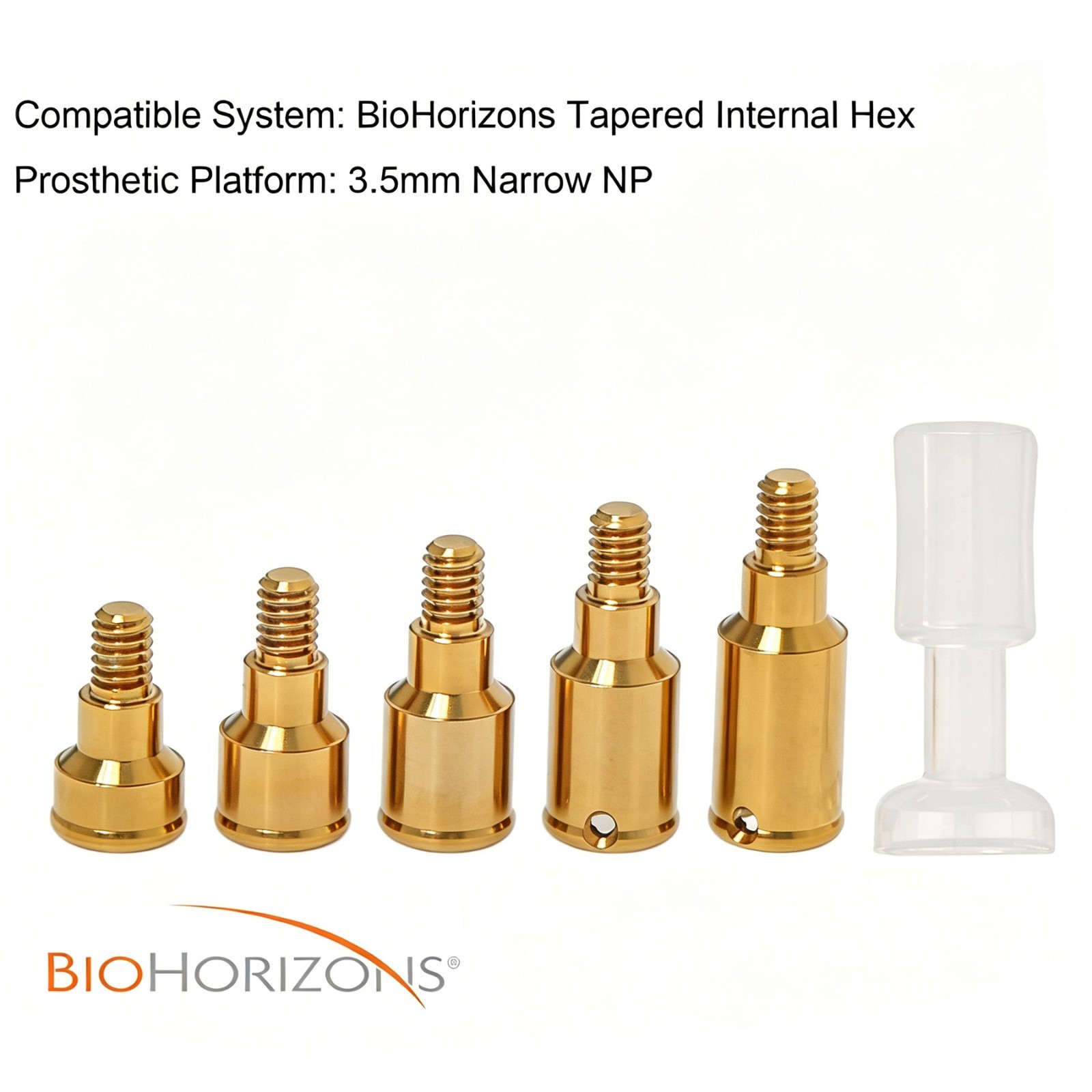 BioHorizons Locator/Straight/Angled Esthetic Abutment 3-5.7mm Dental Lab Analog