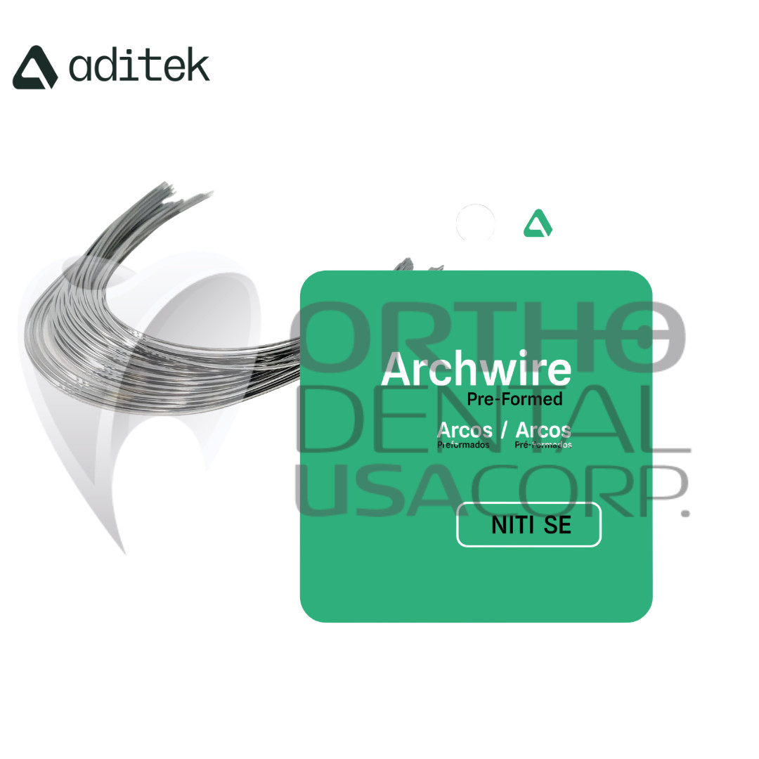 Orthodontic super elastic Niti Archwire Natural form Lower 0.18 pack x 10 USA