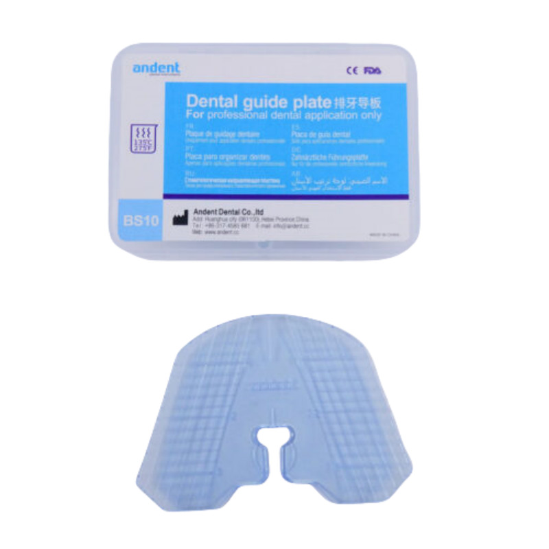 2 pieces Dental Guide Template Plate Denture False Teeth Arrangement