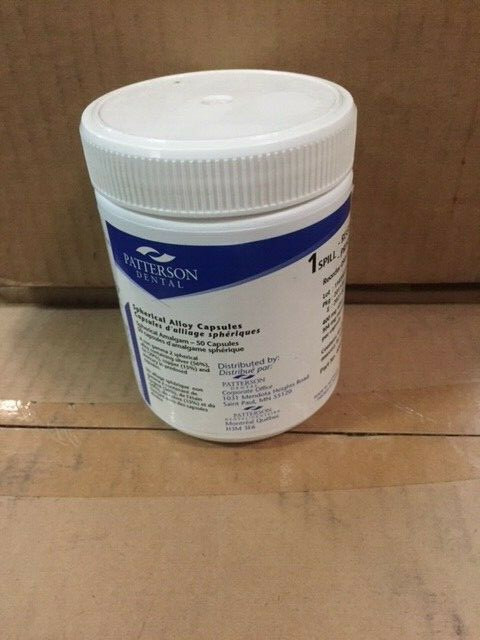 Patterson Dental Spherical Alloy 50 Capsules 1 Spill Regular Set