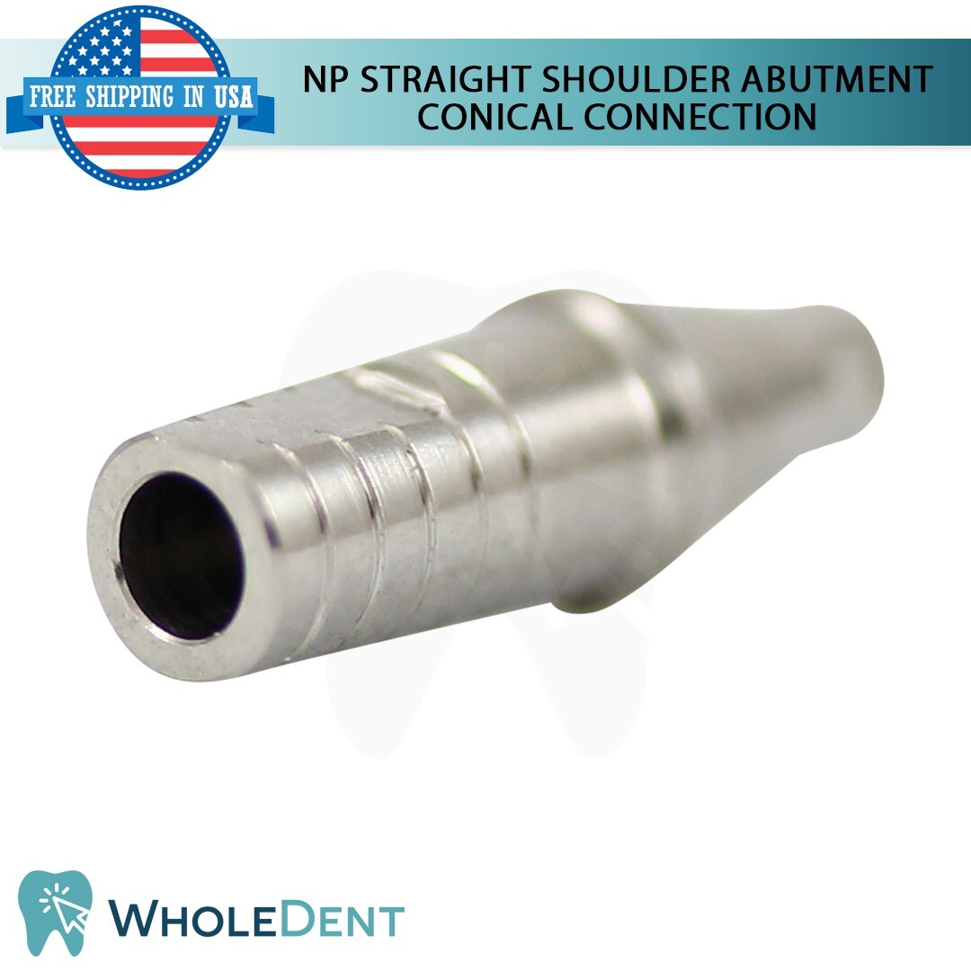 5x Narrow Platform Conical Connection Straight Shoulder Abutment Dental Ø4.0mm