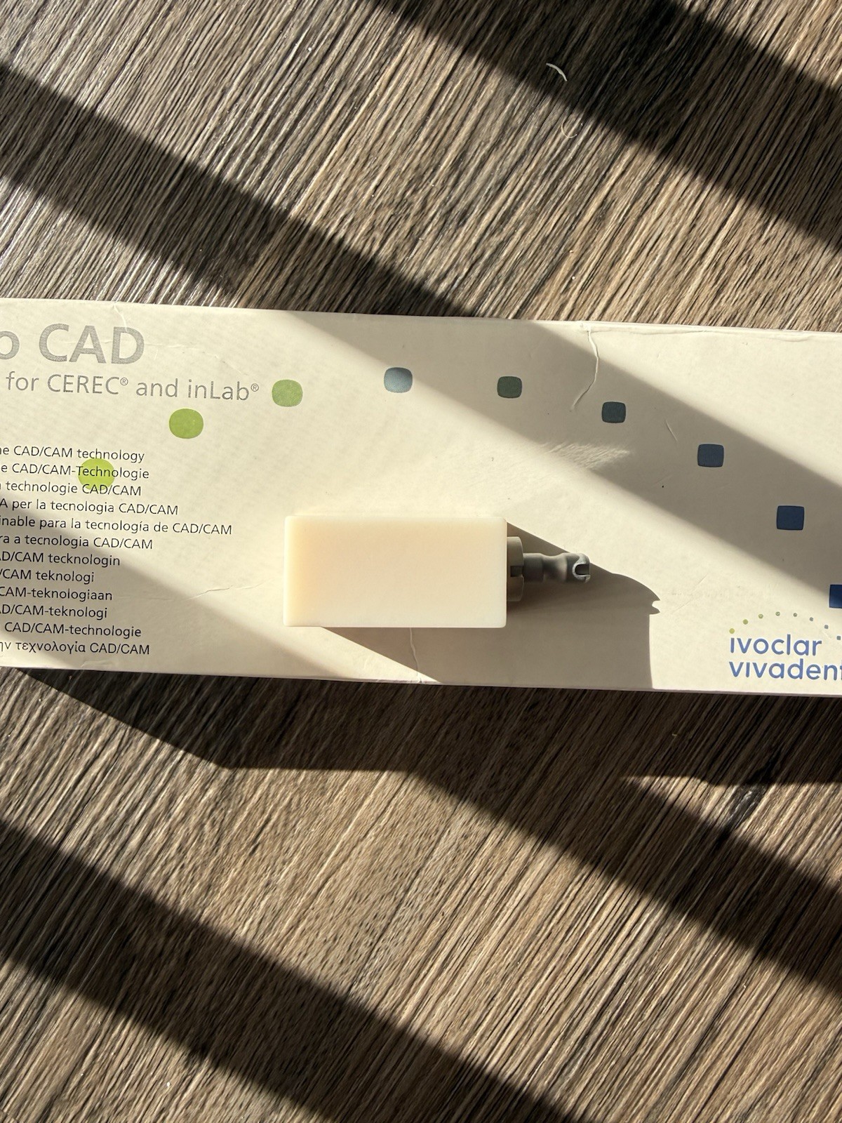 Ivoclar Telio CAD LT BL3 B40L TEMP Refill Block for Cerec and inLab Mill