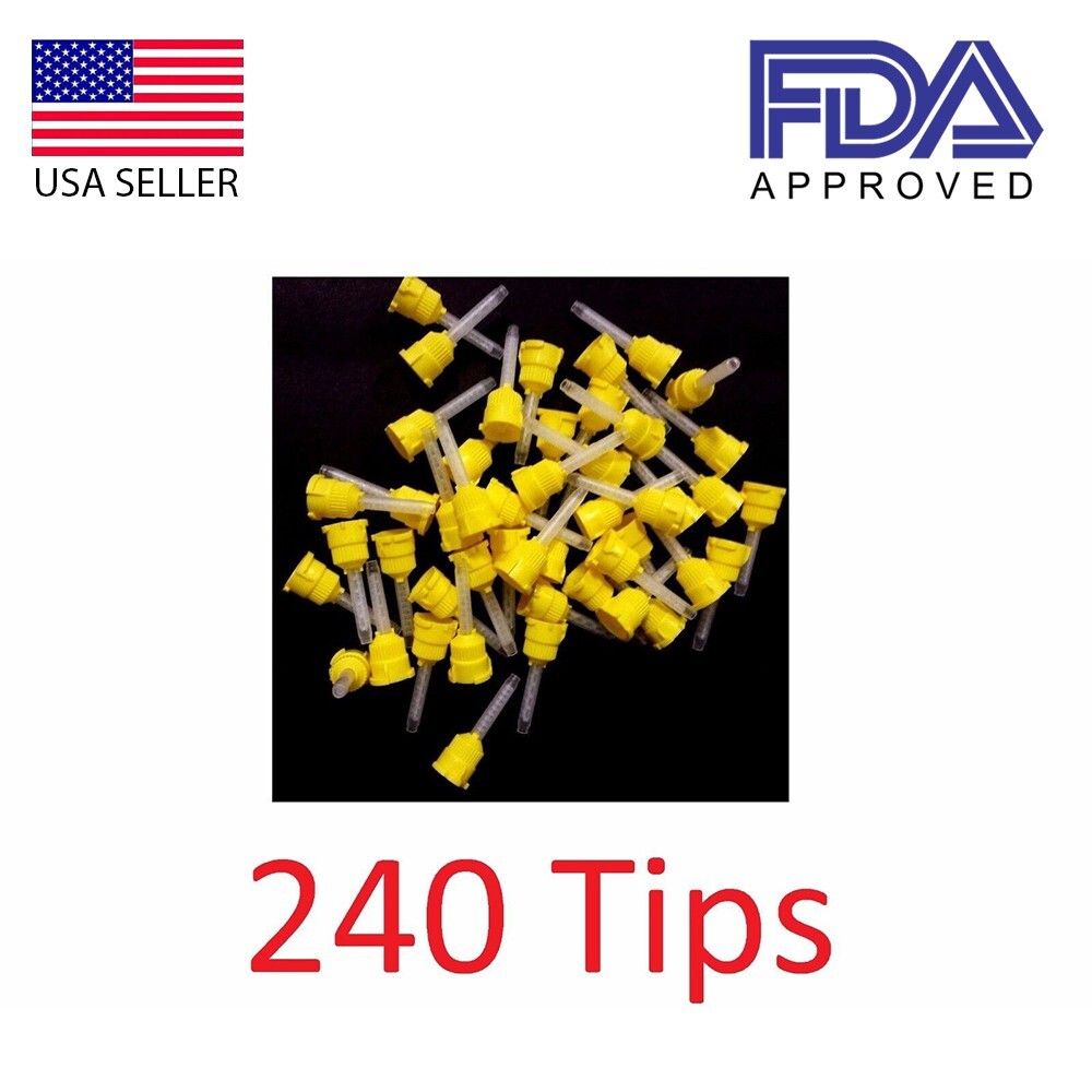 240X Mixing Tips VP8105T Defend MIXPAC T-Style Impression Yellow 4.2mm 1:1
