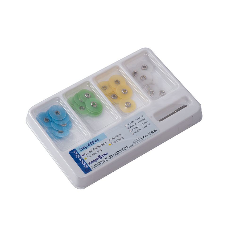 Easyinsmile Dental Composite Finishing Polishing Disc Metal Bush Contouring Kit