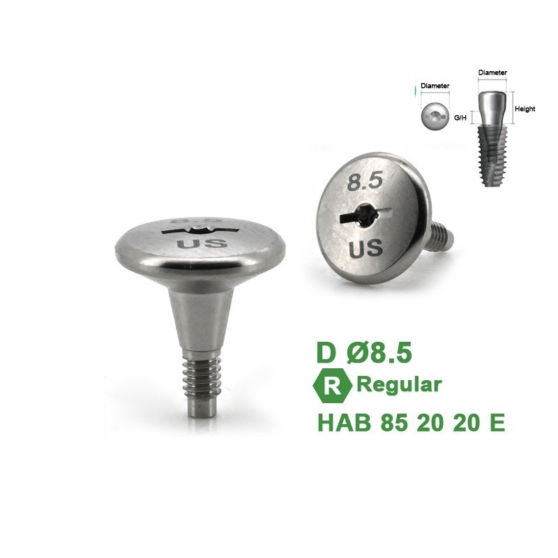 1Pc Dental Healing Abutment Caps Regular Mini Cover Screw Platform