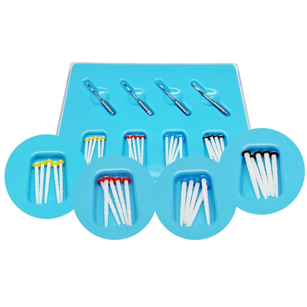 AAA Dental Fiber Post Kit (Pack of 20 Posts + 4 Drills)