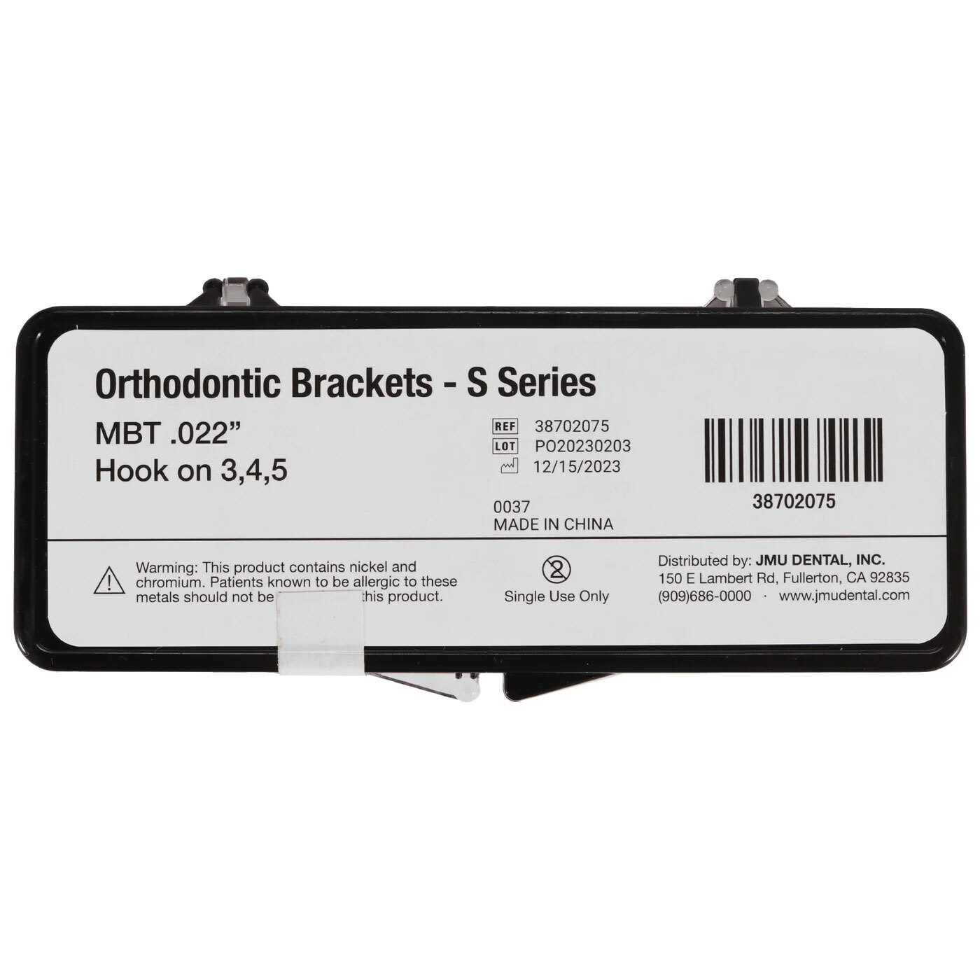 JMU Standard MBT Brackets, S Series, 0.022″, 20/Pk