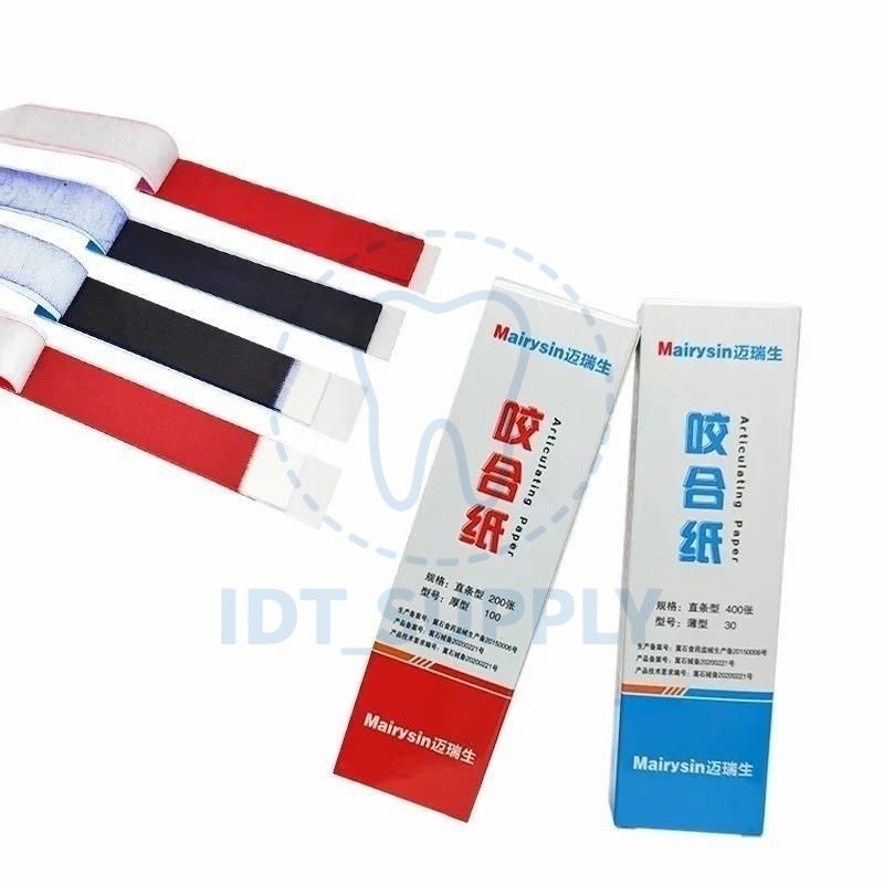 Dental Articulating Paper 30 100 Micron Blue Red 200 400 Sheets Occlusal