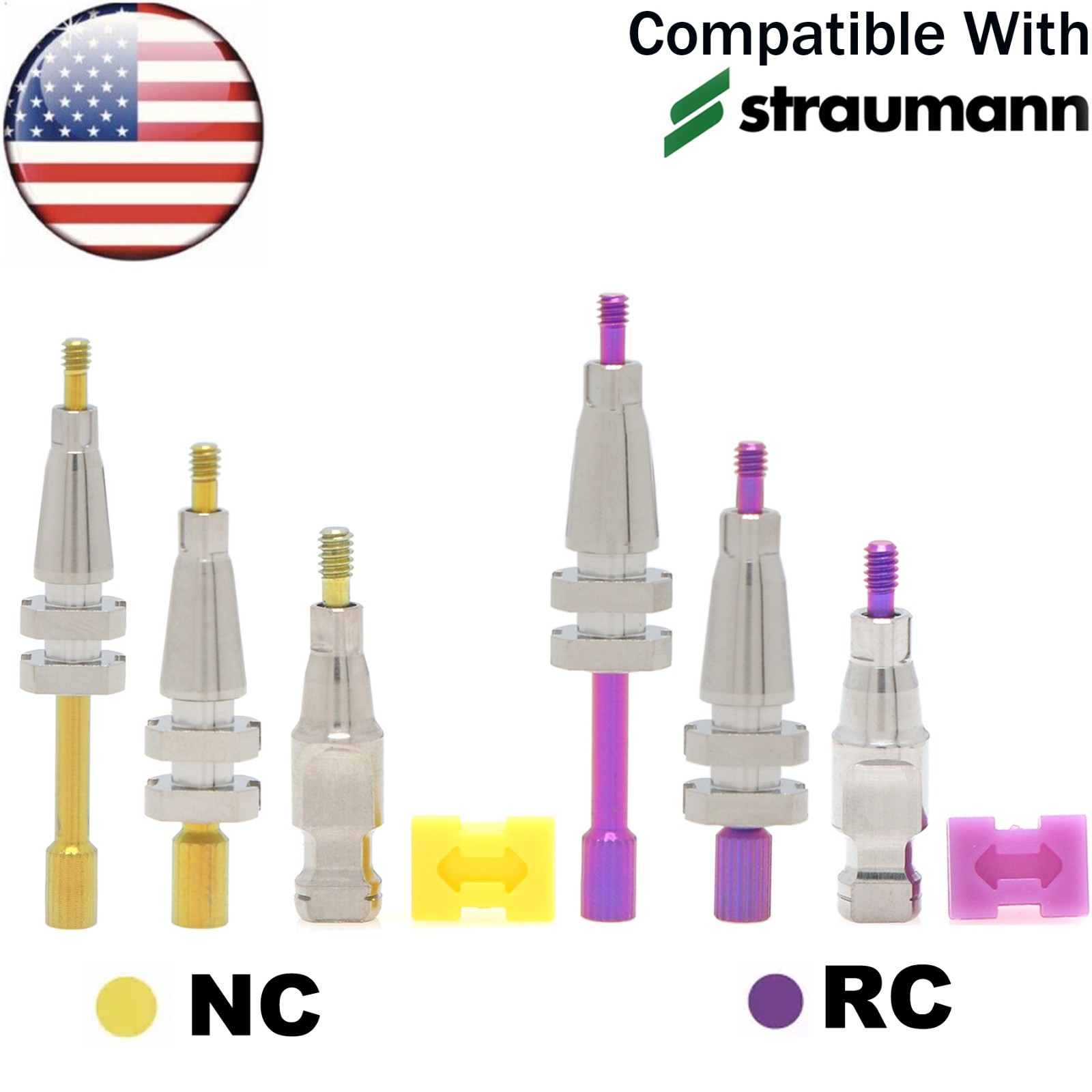 US Implant Transfer Open Close Tray Fit Straumann ITI Healing Abutment for Lab