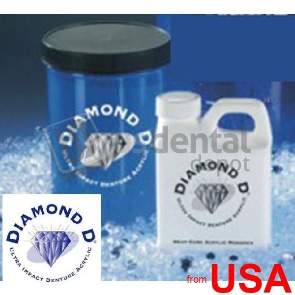 Diamond-D Heat Cure Dark Veined 1lb & 8oz Liquid monomer P&L #10131 34-1013112