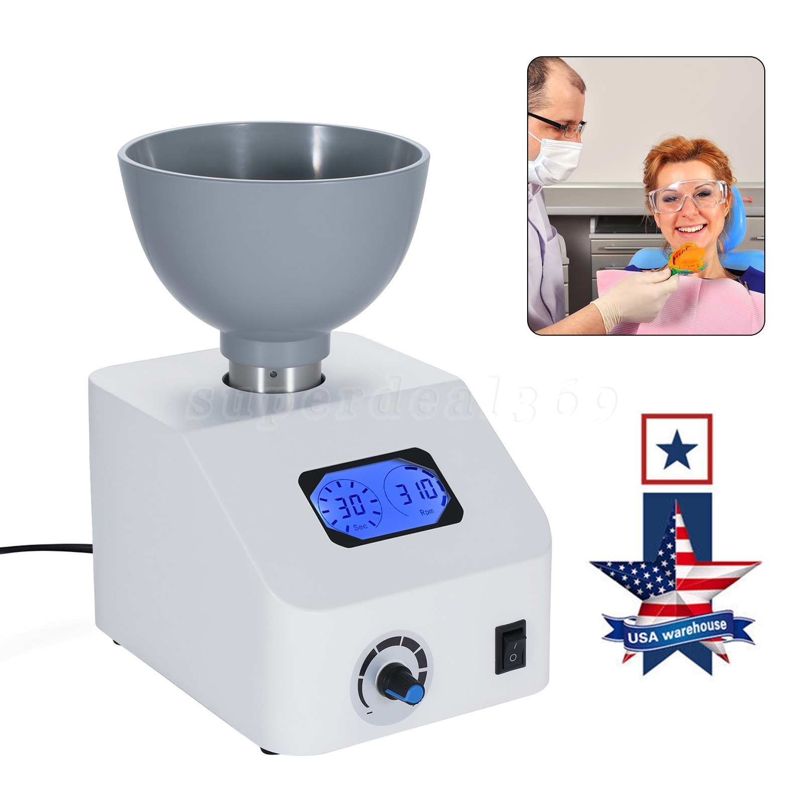 ALGINATE DENTAL MIXER LAB IMPRESSION MATERIAL 110V or 220V po