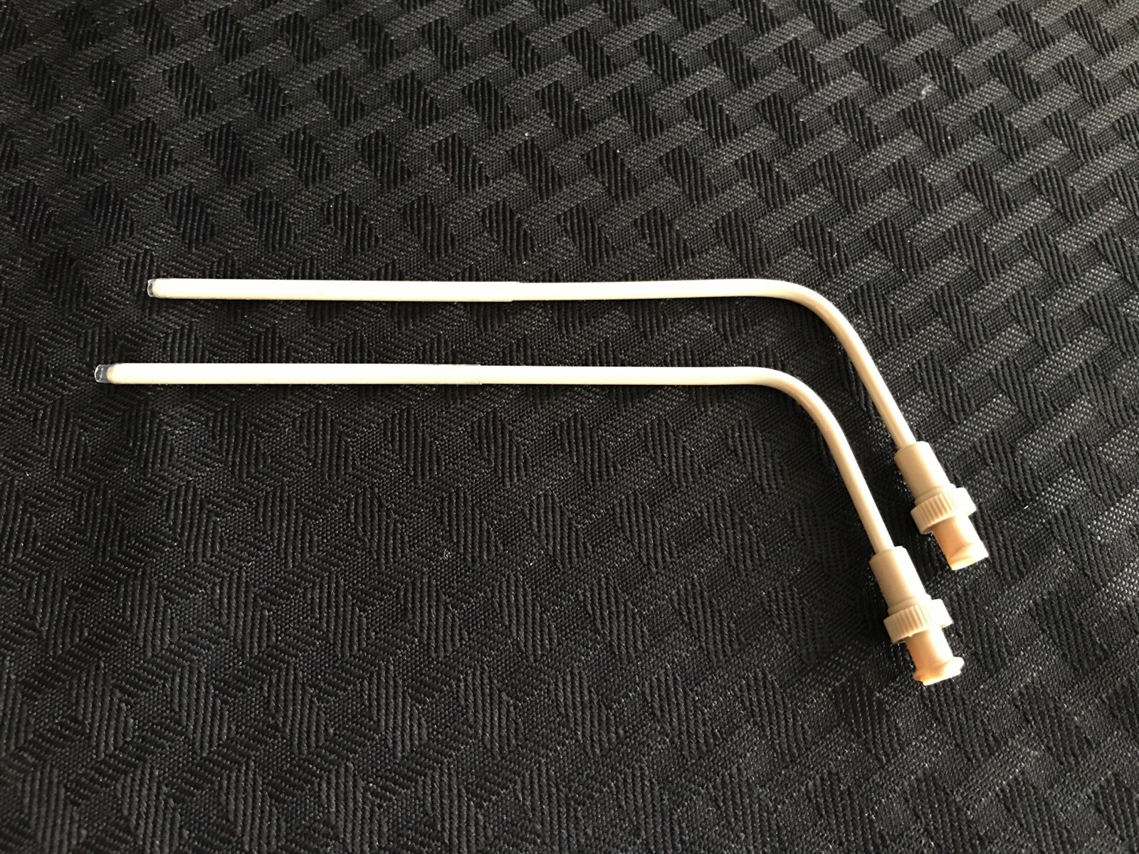 (2) DISSOLUTION PEEK Bent Sampling Cannula w/ Luer Adapter 1/8” 120mm