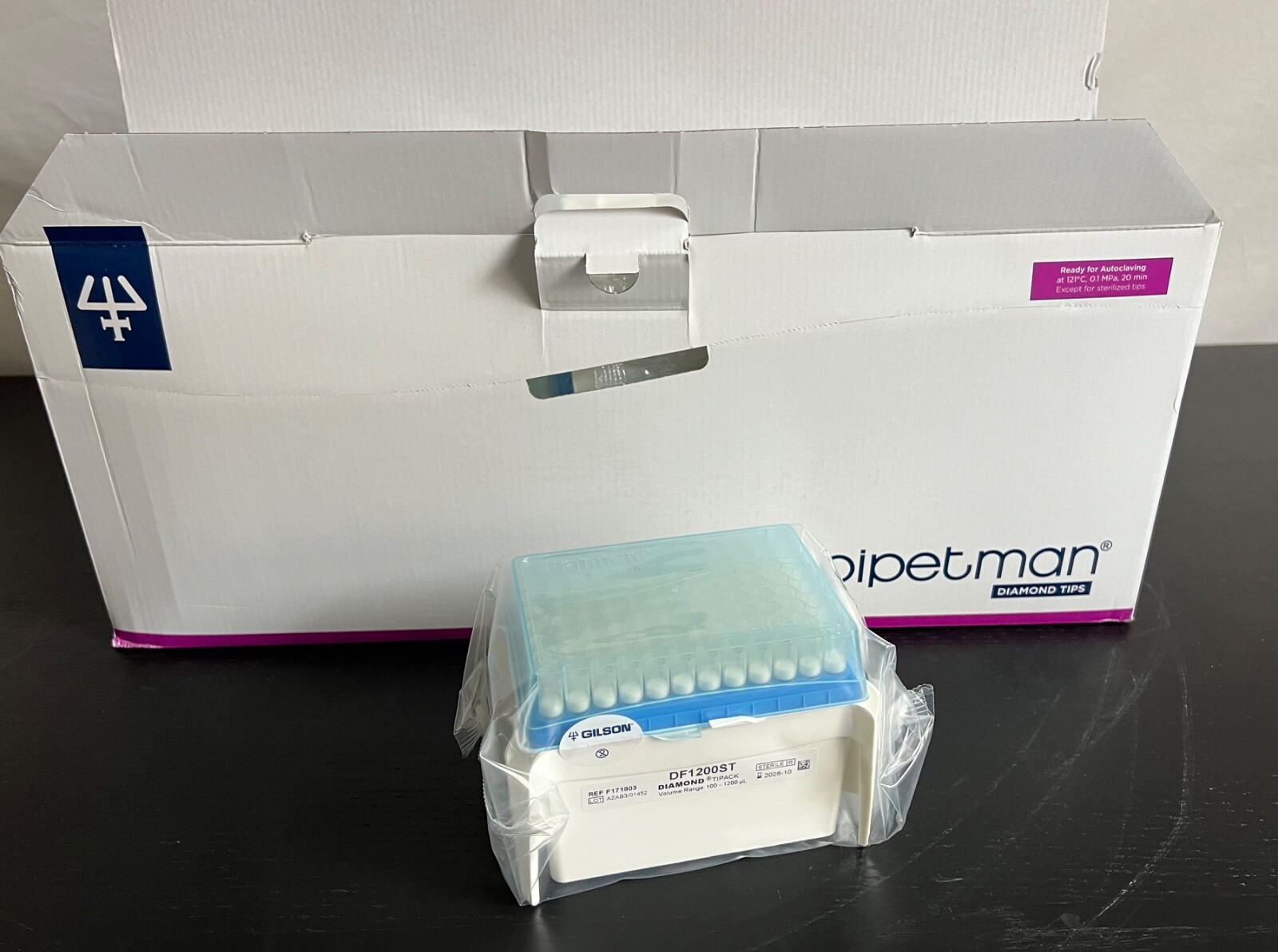 GILSON DIAMOND Pipette Tips DF1200ST TIPACK, 50-1200 µL, 960 sterilized filter