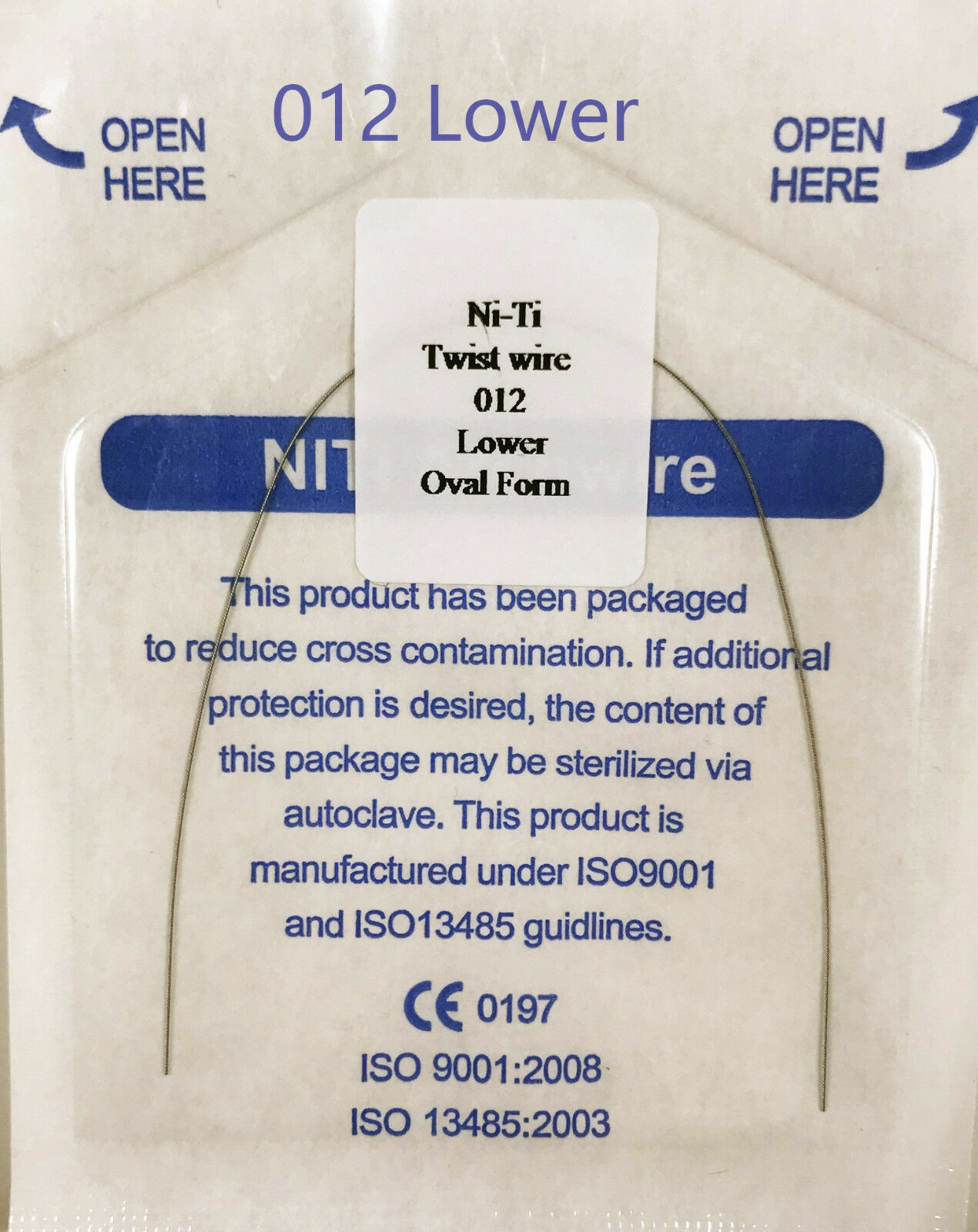 Dental Orthodontic Twist Arch Wire Ni-ti Round Oval Form12 14 16 18 Upper Lower