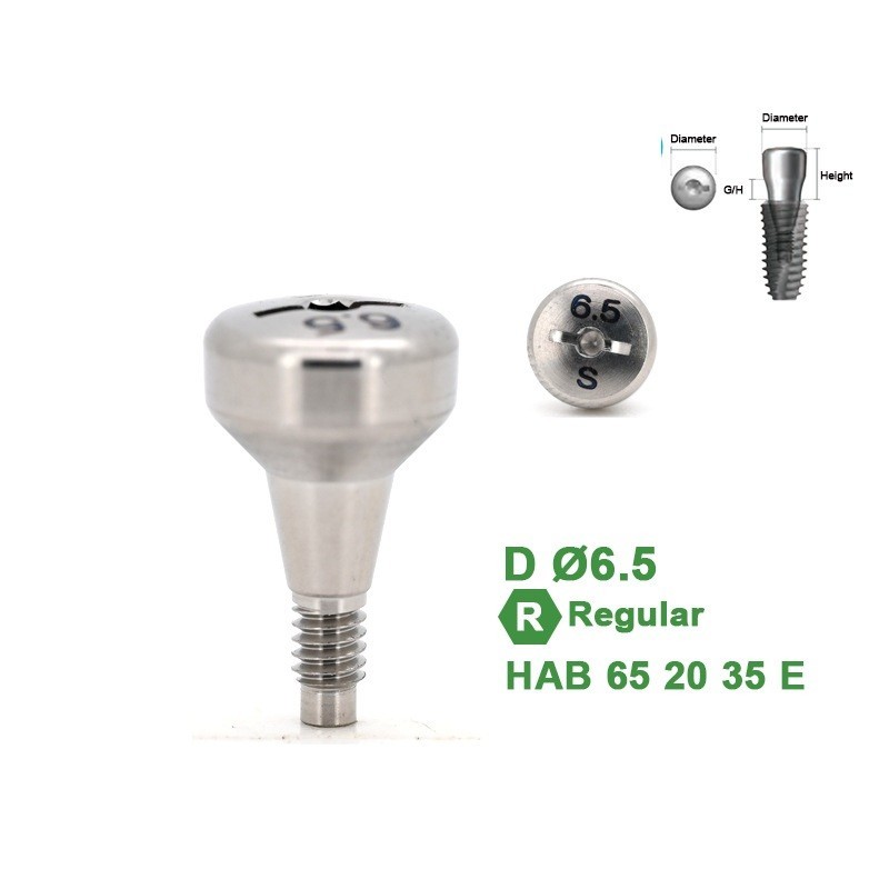 1Pc Dental Healing Abutment Caps Regular Mini Cover Screw Platform