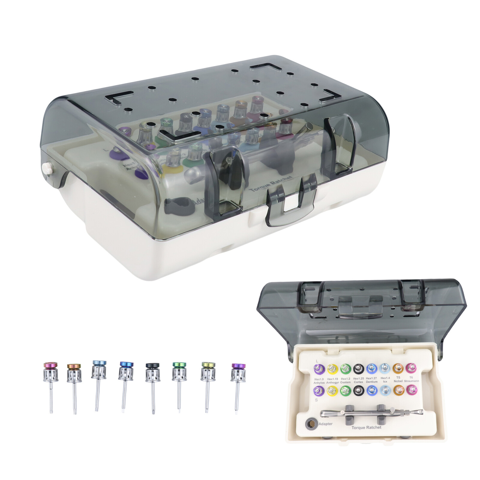 Universal Implant Repair Prosthetic Tool Kit with16PCS Screwdrivers Wrench HGY-7