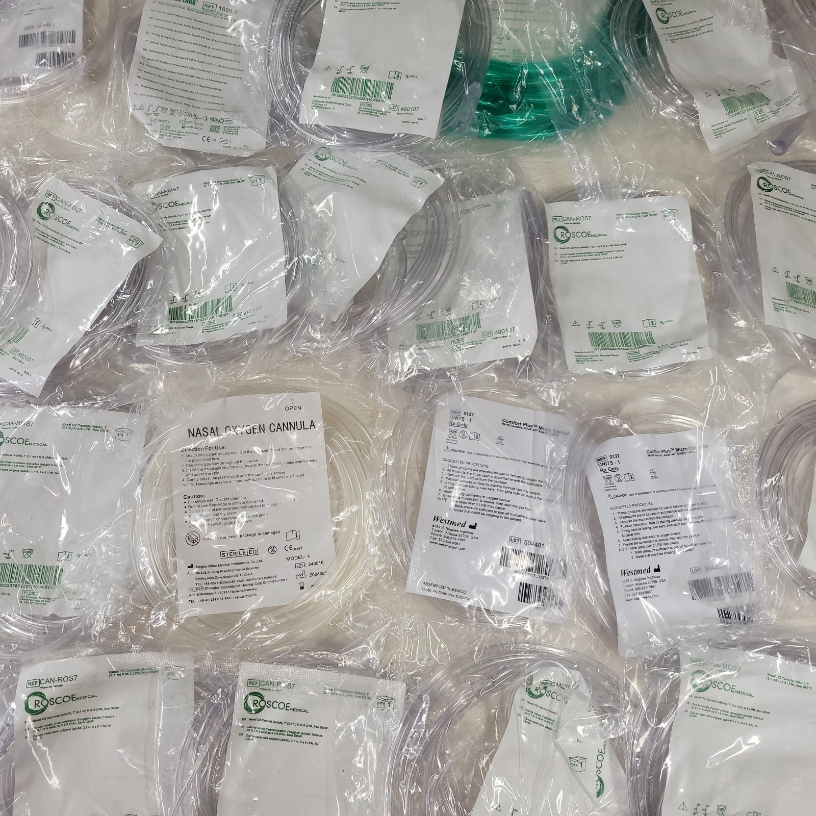 Cannula Lot of 44 Home Medical Oxygen Medicine Cannulas