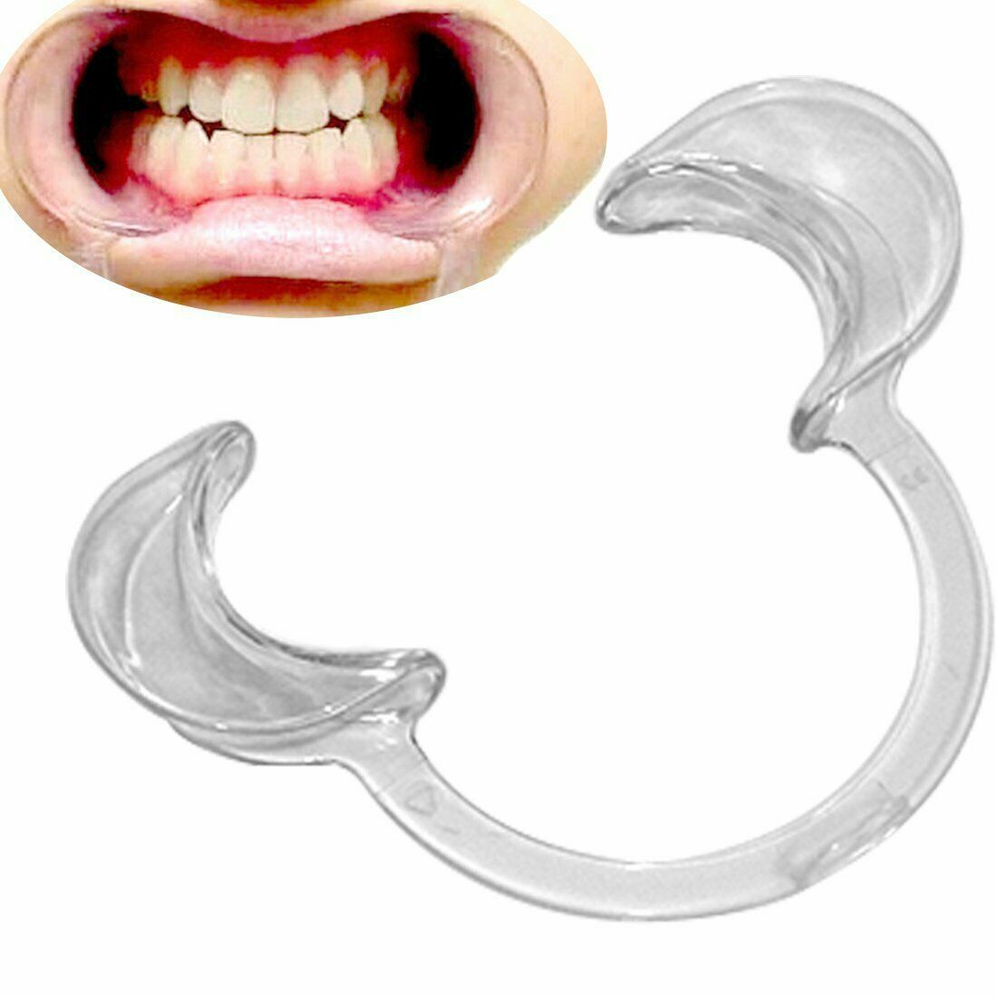 20Pcs C-Shape Mouth Opener Dental Teeth Whitening Lip Cheek Retractor Fun Game