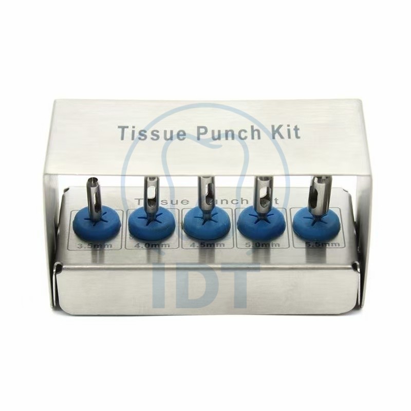 Dental Tissue Punch Gingival Drill Set, 3.5-7.5mm Implant Cutter