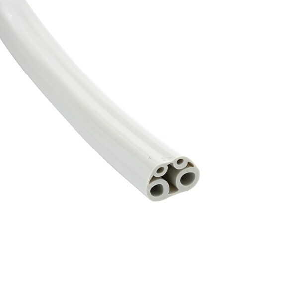 HP Tubing, 4 Hole, Asepsis Straight Sterling; Box of 100ft, DCI 436B