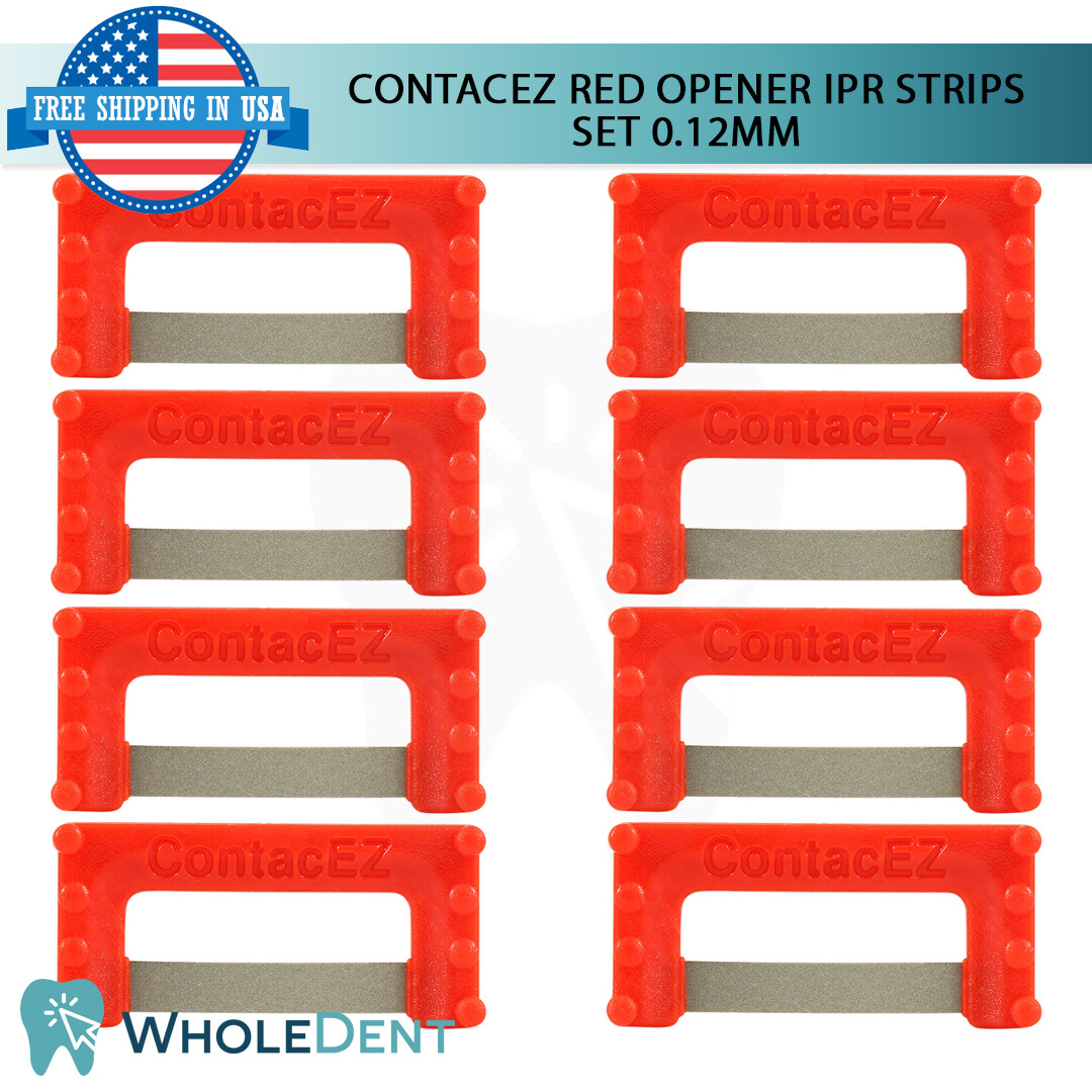 ContacEZ Red Opener IPR 8 Strips Dental Orthodontic Interproximal Reduction