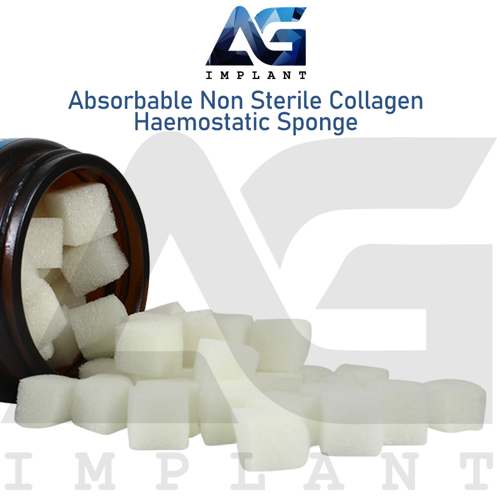 Gelatine Absrbable Hemostatic Collagen Sponge Gelfoam Non Sterile Dental 50pcs