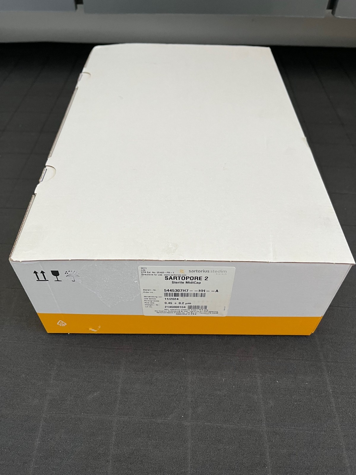 SARTORIUS Sartopore 2 Strl Midicap 0.45 + 0.2um, 5445307H7–HH–A, 4pk Exp 01/25