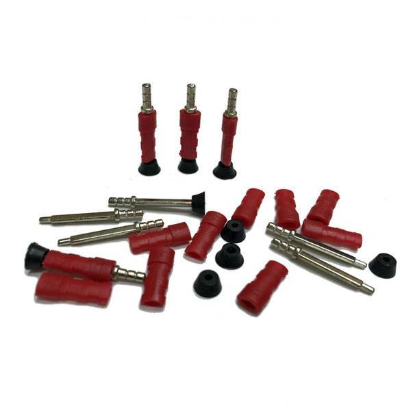 Master Pin II Metal Single Dowel Pin with Plastic Sleeves and Rubber Caps, 1000