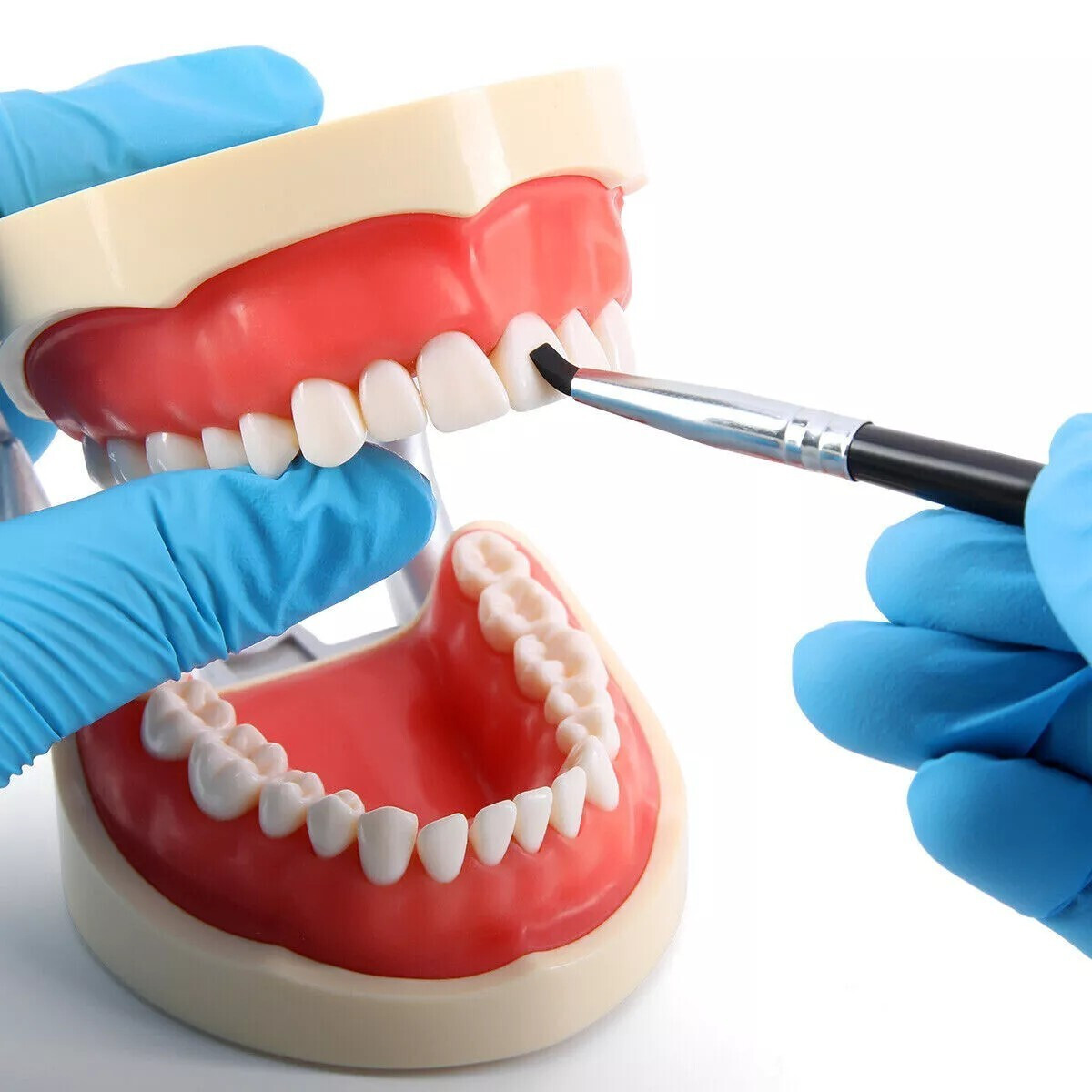 3 Set Dental Ceramic Silicone Brush Adhesive Resin Veneer Pen Black+Grey+White