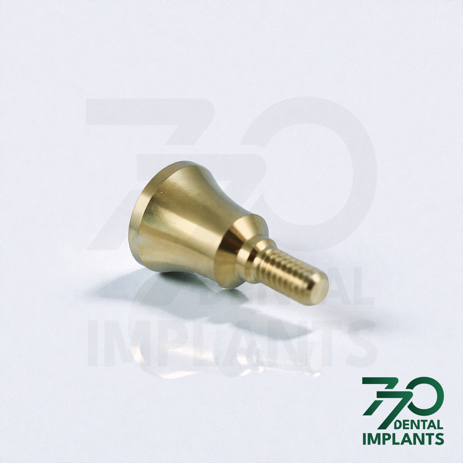 Lot 5 Titanium Concave Wide Healing Abutment Ø5.5 Int Hex Connection 2.42 Dental