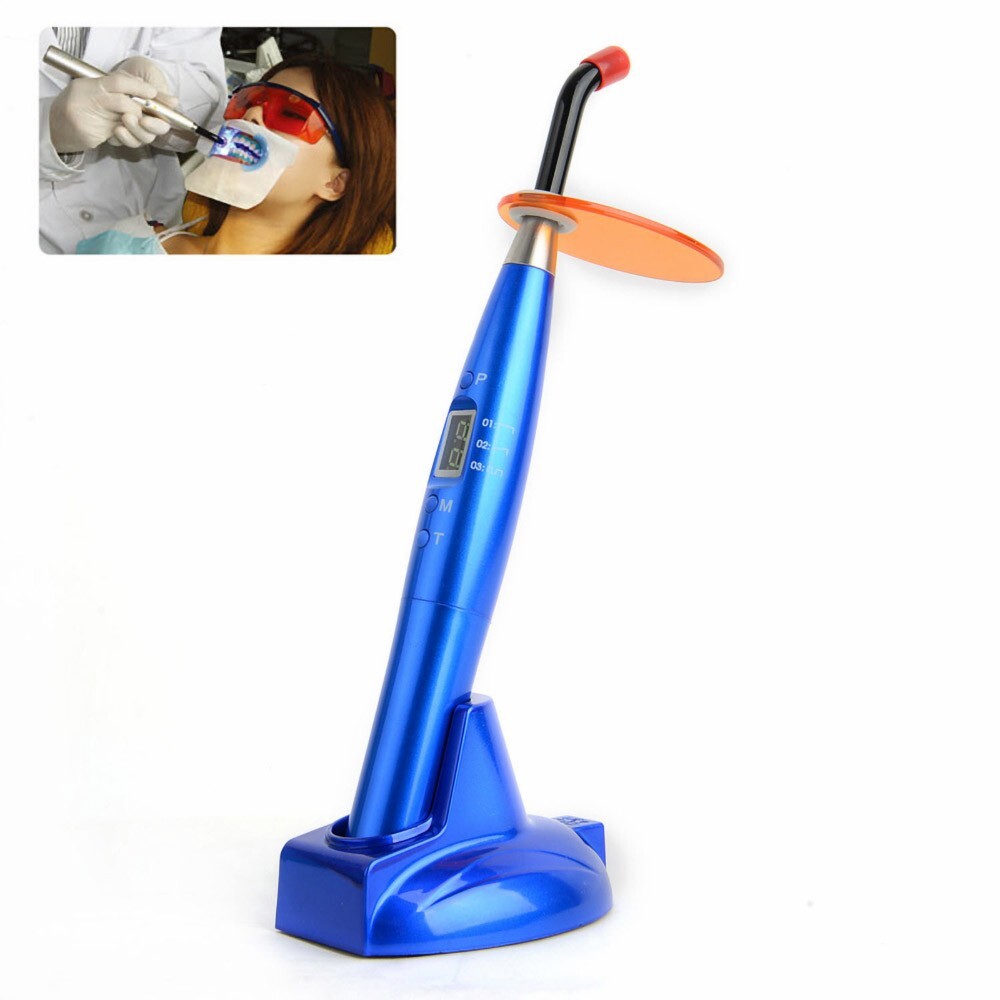 Dental Cordless LED Curing Light 1200mw 5W Cure Lamp 3 Modes
