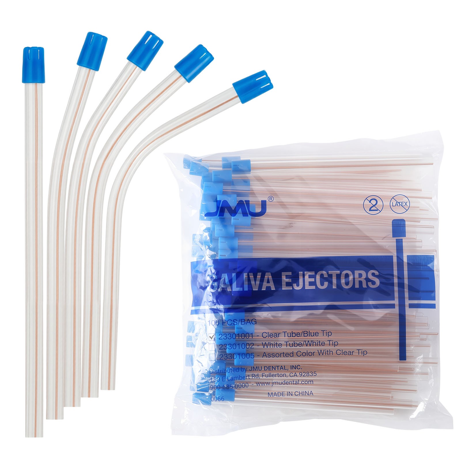 500 (5Bags) Disposable Dental Saliva Ejector Aspirator Suction Tips Low Volume