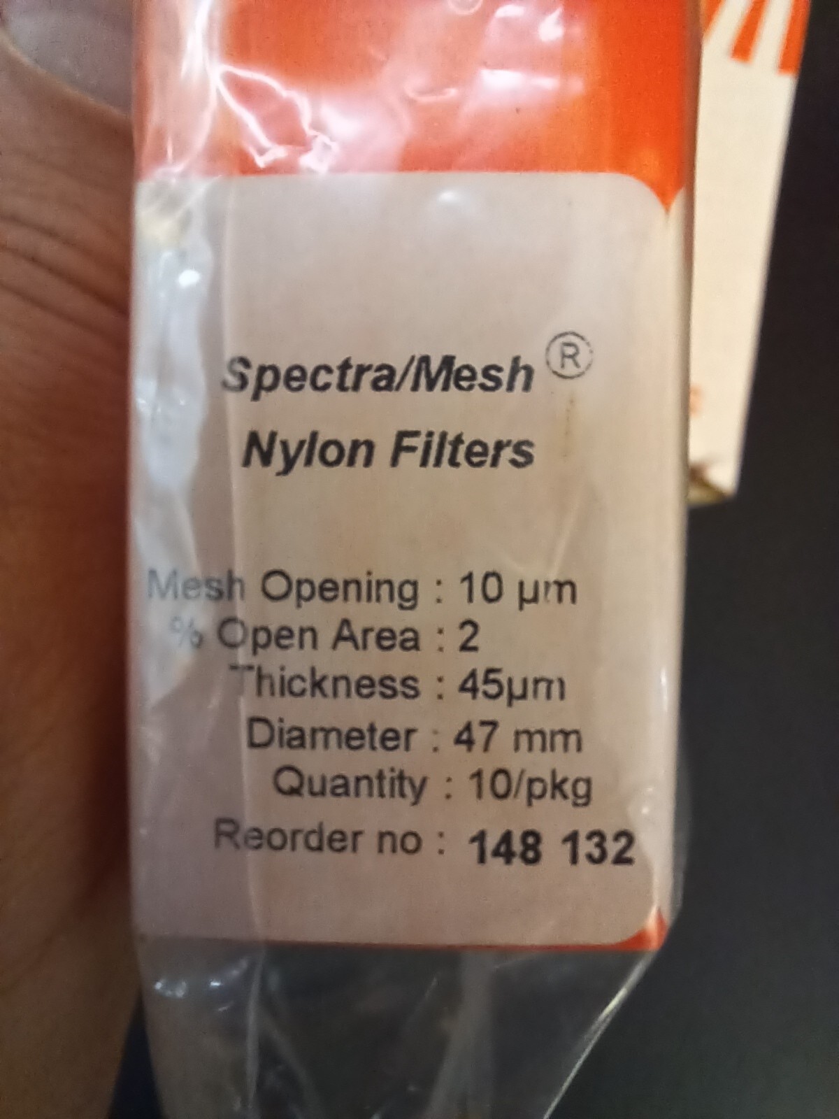 Spectrum Spectra/mesh 148-132 NYLON 47MM 10µm 10/PKG Macroporous Filters