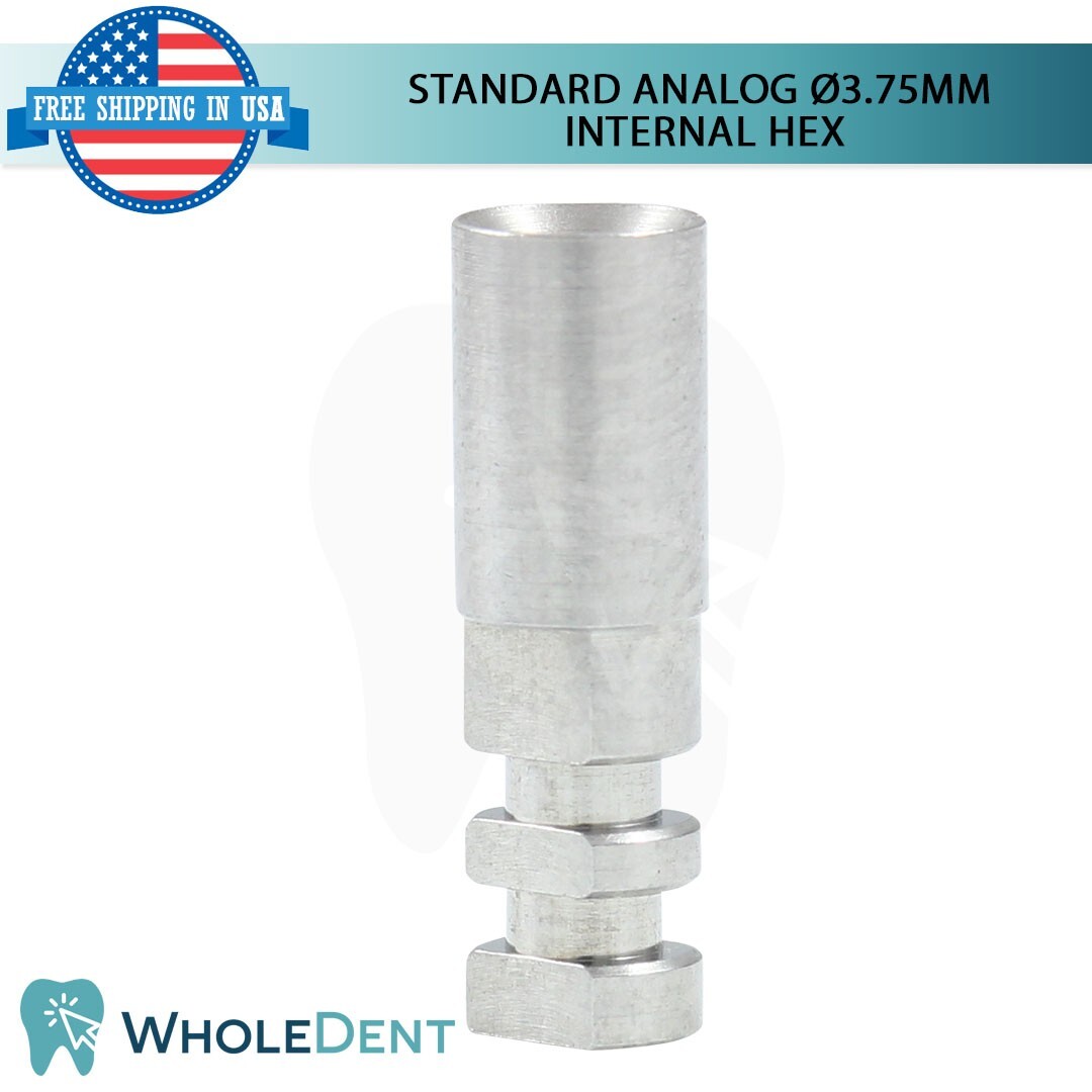 10X Standard Analog Ø3.75mm Titanium Dental Abutment Lab Int Hex Instrument Tool